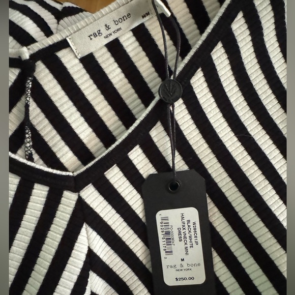 NWT Rag & Bone Black & White Halifax Dress - Picture 6 of 6